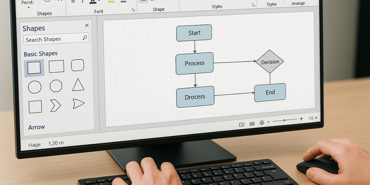 create flowcharts with visio