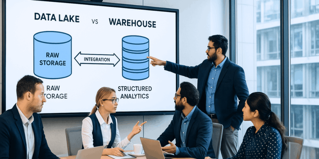 data lake vs warehouse