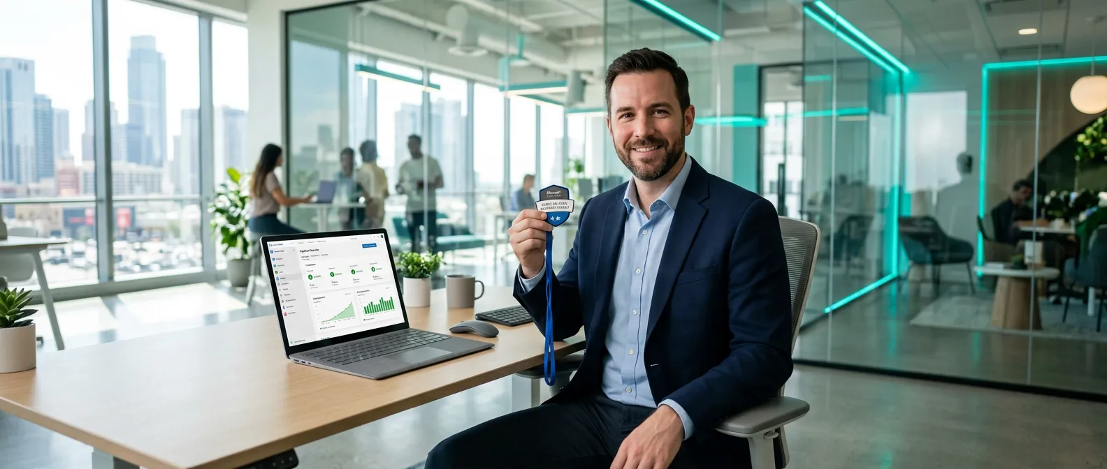 ingénieur devops travaillant sur azure pipelines dans un bureau moderne