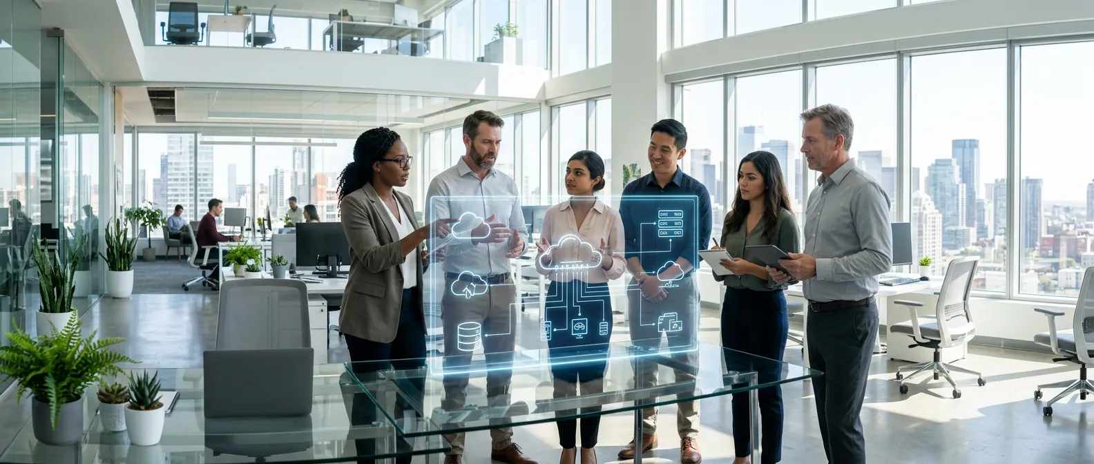 ingenieurs devops collaborant sur infrastructure cloud
