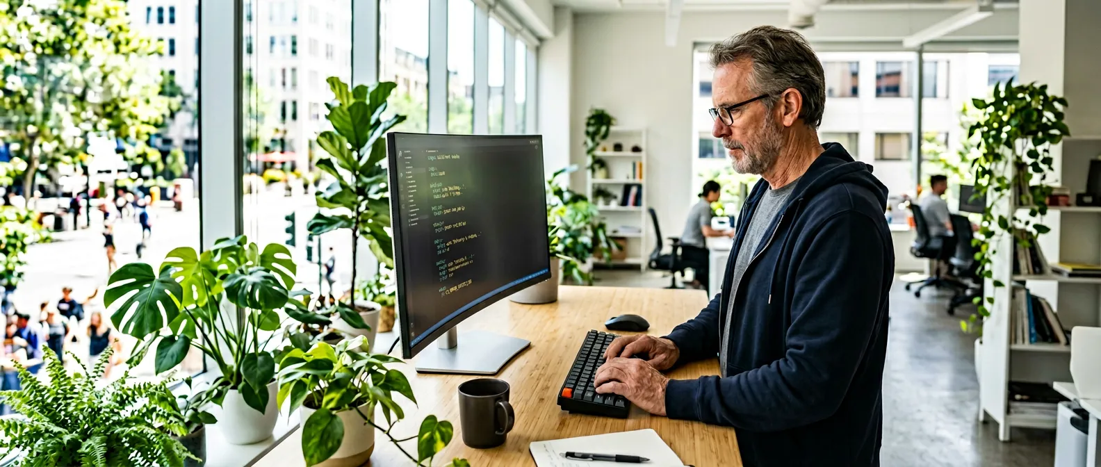 developer configuring a gitops pipeline on a terminal