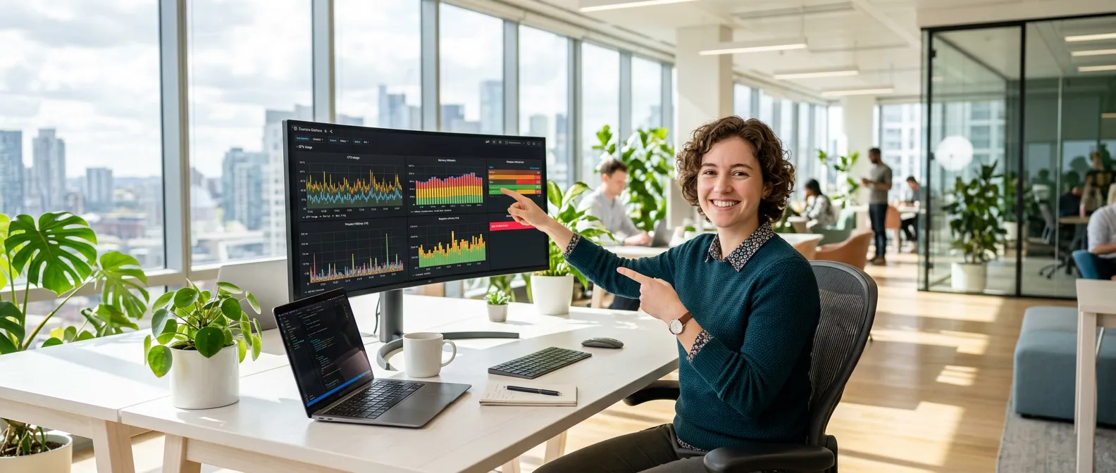 SRE engineer monitoring docker healthchecks and metrics in production