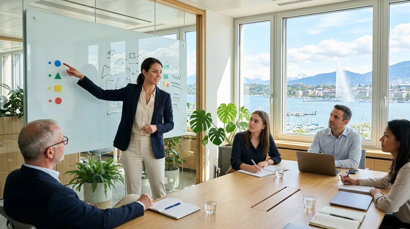 agenda et objectif de réunion clair affiché