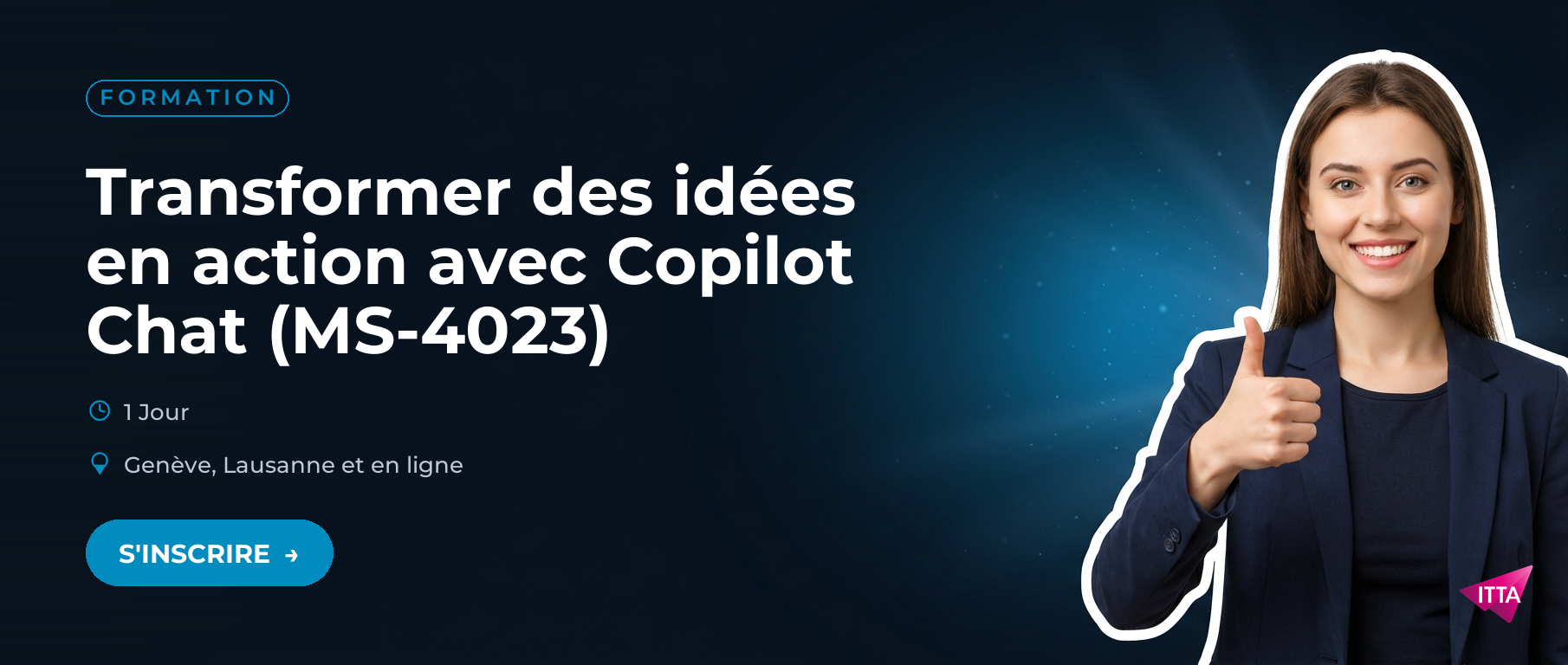 Formation Transformer des idées en action avec Copilot Chat (MS-4023)