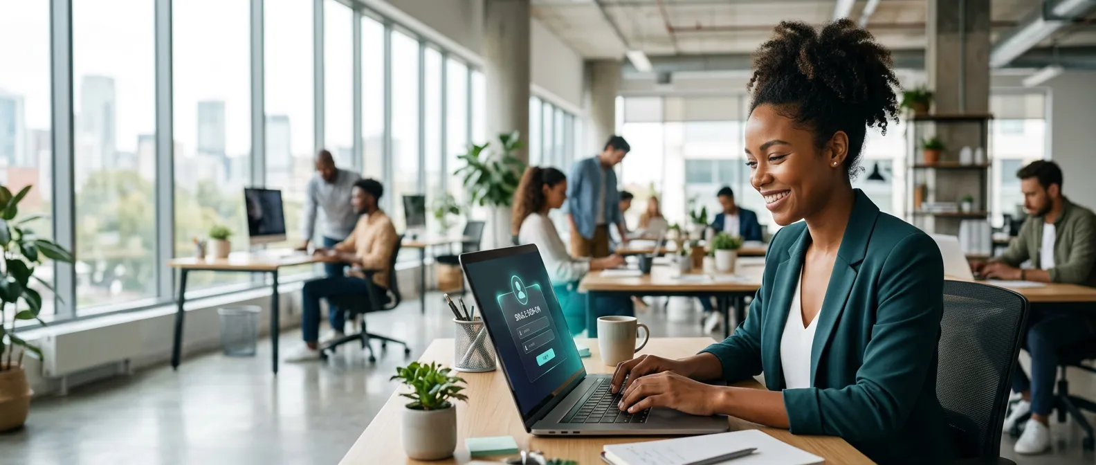 collaborateur se connectant en authentification unique sso via microsoft entra id