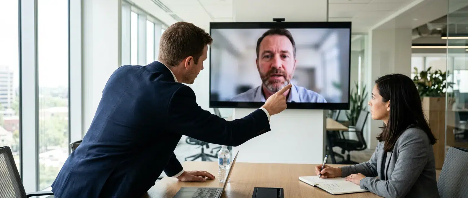 analyste repérant les signaux visuels d'un deepfake à l'écran