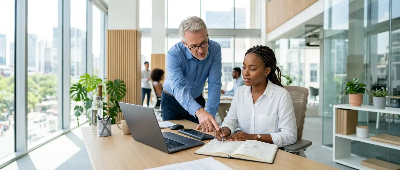 business analyst comparant un compte rendu généré par une IA avec ses propres notes
