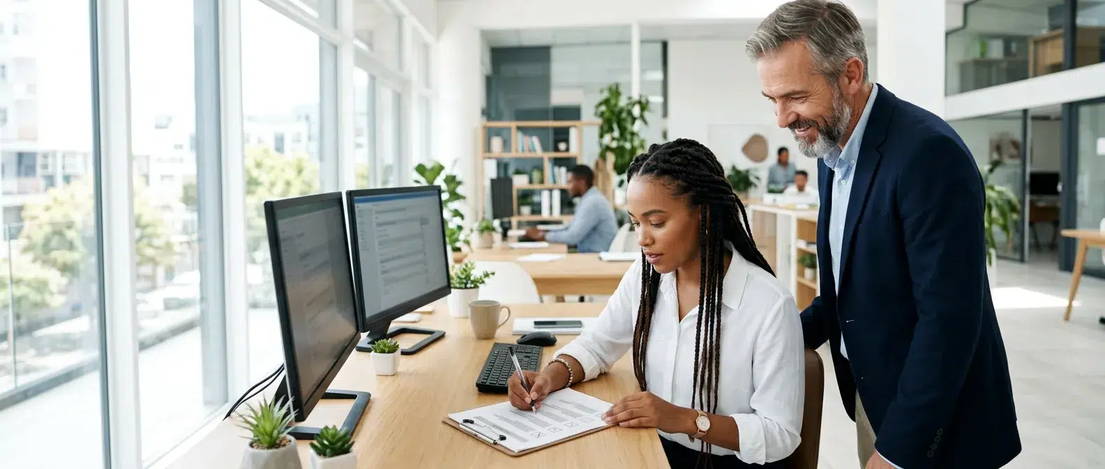 développeuse vérifiant les critères de qualité d'une fonctionnalité avant livraison
